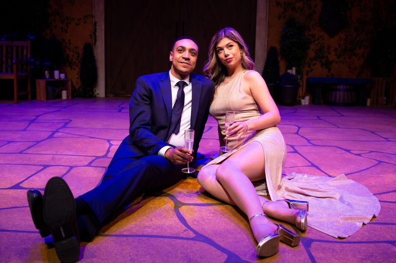 Christopher Wayland and Alexandria Neyhart in "Bachelor: The Unauthorized Parody Musical