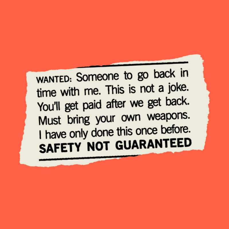 Safety Not Guaranteed Musical key art
